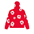 DENIM TEARS - Moletom Cotton Wreath Zip "Vermelho" -NOVO- - Imagem 2