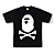 BAPE - Camiseta Big Ape Crossbone "Preto" -NOVO- - Imagem 1