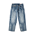 EVISU - Calça Ecru Daicock Print Loose Fit #2038 "Washed Indigo" -NOVO- - Imagem 2