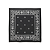 KAPITAL - Bandana Fastcolor Selvedge Escargot Flower "Preto" -NOVO- - Imagem 1