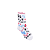 CHROME HEARTS - Meia Stencil (UNIDADE) "Branco" -NOVO- - Imagem 1