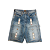 KAPITAL - Bermuda 14oz Denim 5P Studs Remake "Indigo" -NOVO- - Imagem 1