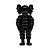 PRÉ VENDA - KAWS - Boneco What Party Figure "Preto" -NOVO- - Imagem 1