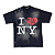 HELLSTAR - Camiseta "I Heart NY" "Preto" -NOVO- - Imagem 1