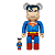 MEDICOM TOY - Boneco Bearbrick 400% & 100% The Dark Knight Rising "Superman" -NOVO- - Imagem 1