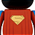 MEDICOM TOY - Boneco Bearbrick 400% & 100% The Dark Knight Rising "Superman" -NOVO- - Imagem 2