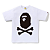 BAPE - Camiseta Big Ape Crossbone "Branco" -NOVO- - Imagem 1