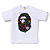 BAPE - Camiseta Neon Big Ape Head "Branco" -NOVO- - Imagem 1