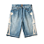 KAPITAL - Bermuda 14oz Denim 5-Pocket Bone Embroidery "Light Indigo" -NOVO- - Imagem 1