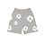 DENIM TEARS - Bermuda Cotton Wreath "Cinza" -NOVO- - Imagem 2