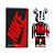 MEDICOM TOY x JORDAN - Boneco Bearbrick 100% "Michael Jordan 1985 Silver" -NOVO- - Imagem 3