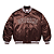 SUPREME x CHAMPION - Jaqueta Satin Varsity "Marrom" -NOVO- - Imagem 1