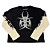 CHEW - Camiseta Manga Longa Studded Roach Thermal "Preto/Creme" -NOVO- - Imagem 2