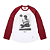 SUPREME x LARRY CLARK - Camiseta Sequin Raglan Gun FW26 "Vinho" -NOVO- - Imagem 1