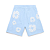 DENIM TEARS - Bermuda The Cotton Wreath "Azul Claro" -NOVO- - Imagem 1