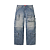 SUPREME - Calça Utility Zip-Off SS26 "Azul" -NOVO- - Imagem 1