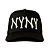 OMA DESIGN STUDIOS - Boné NY NY Curved Brim "Preto/Creme" -NOVO- - Imagem 1