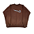 NIKE x TRAVIS SCOTT - Moletom Crewneck CJ Reverse Swoosh "Marrom" -NOVO- - Imagem 1