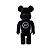 PRÉ VENDA - MEDICOM TOY X FRAGMENT- Boneco Bearbrick 100% & 400% "Black" -NOVO- - Imagem 1