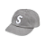 SUPREME - Boné Washed Canvas S Logo 6-Panel FW26 "Cinza" -NOVO- - Imagem 1