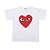 COMME DES GARÇONS - Camiseta Play Big Heart "Branco" (Infantil) -NOVO- - Imagem 1