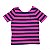 POLO RALPH LAUREN - Camiseta Stripe "Rosa" (Infantil) -NOVO- - Imagem 1