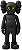 !KAWS - Boneco Companion Open Edition Vinyl "Preto" -DISPLAY- - Imagem 1