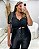 Calça Prada Flare Cintura Alta Preta Beauty Quality Moda Plus Size mlj Loja - Imagem 2