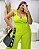 Calça Pantalona com Fenda Verde Lima Florescer Quality Moda Plus Size dvs Loja - Imagem 2