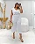 Macacão Manga Babados e Pantacourt Air Flow OffWhite Quality Moda Plus Size Milanjus Sale Loja - Imagem 1