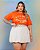 Saia Balonê Bege Golden Quality Moda Plus Size Divas Sale Loja - Imagem 3
