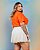 Saia Balonê Bege Golden Quality Moda Plus Size Divas Sale Loja - Imagem 2