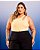 Blusa Ombro Único Laranja Neon Waves Quality Moda Plus Size Divas Sale Loja - Imagem 1
