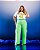 Calça Cargo Verde Waves Quality Moda Plus Size Divas Sale Loja - Imagem 1
