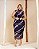 Saia Midi Drapeada Marinho Authentic Quality Moda Plus Size Divas loja sale - Imagem 1