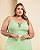 Vestido Midi Verde Santorini Quality Moda Plus Size Divas Sale Loja - Imagem 3