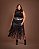 Regata Tule Drapeada Preta Modern Quality Moda Plus Size Divas 3136 loja sale - Imagem 2