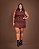 Vestido Cargo Brownie Modern Quality Moda Plus Size Divas 8445 loja ultima sale - Imagem 1