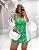 Conjunto Cropped e Saia Short Estampado Verde Florata Quality Moda Plus Size Milanjus Primavera - Imagem 2