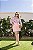 Saia Short Cinto Rosa Florata Quality Moda Plus Size Milanjus Primavera - Imagem 1