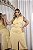Conjunto Blusa e Saia Midi Bolsos Linho Amarelo Florata Quality Moda Plus Size Milanjus Primavera - Imagem 3