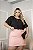 Saia Short ilhoes Rose Florata Quality Moda Plus Size Milanjus Primavera - Imagem 2