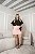 Saia Short ilhoes Rose Florata Quality Moda Plus Size Milanjus Primavera - Imagem 1