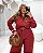 Conjunto Camisa e Calça Pespontado Terracota Ser Quality Moda Plus Size Divas vibe 11384 loja sale - Imagem 2