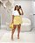 Saia Short Assimétrica Amarela Quality Moda Plus Size Milliossi Primavera loja - Imagem 1