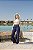 Calça Cargo Lapelas Marinho Flower Quality Moda Plus Size Divas Primavera - Imagem 1