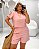 Conjunto Blusa Cropped Short Florata Quality Moda Plus Size Milanjus Primavera - Imagem 3