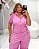 Conjunto Blusa Ziper Calça Fivela Florata Quality Moda Plus Size Milanjus Primavera - Imagem 4