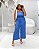 Macacão Pantacourt Florata Quality Moda Plus Size Milanjus Primavera - Imagem 1