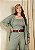 Camisa e Top Chevron Salvia Quality Moda Plus Size Miareli Primavera - Imagem 1